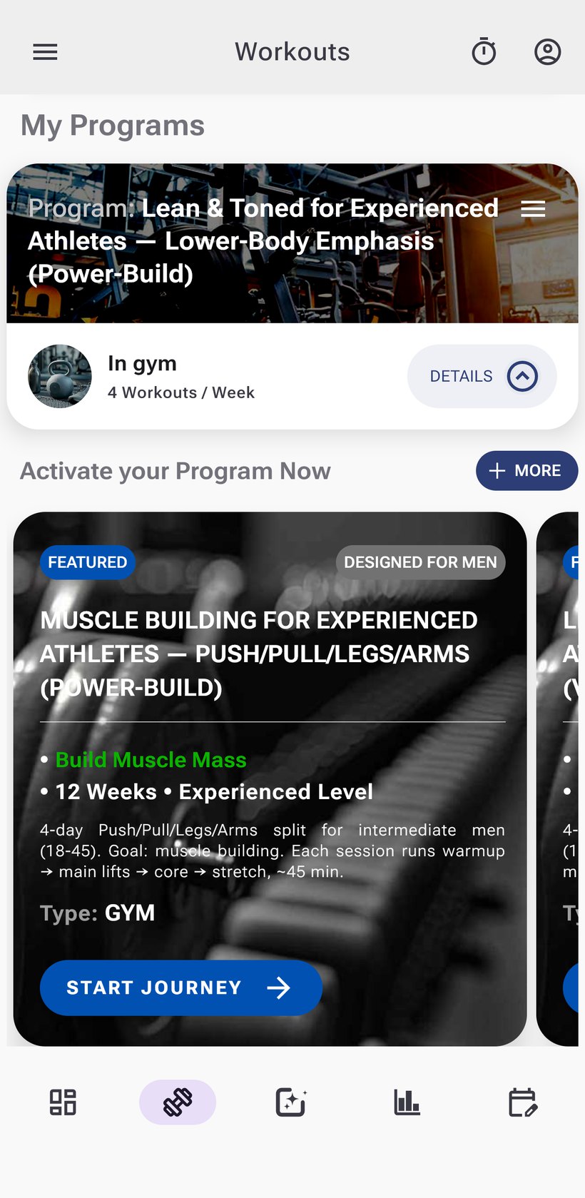 Personalized programs